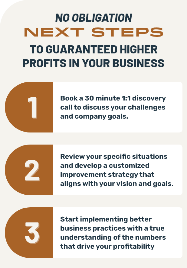 Next steps to guaranteed higher profits in your business